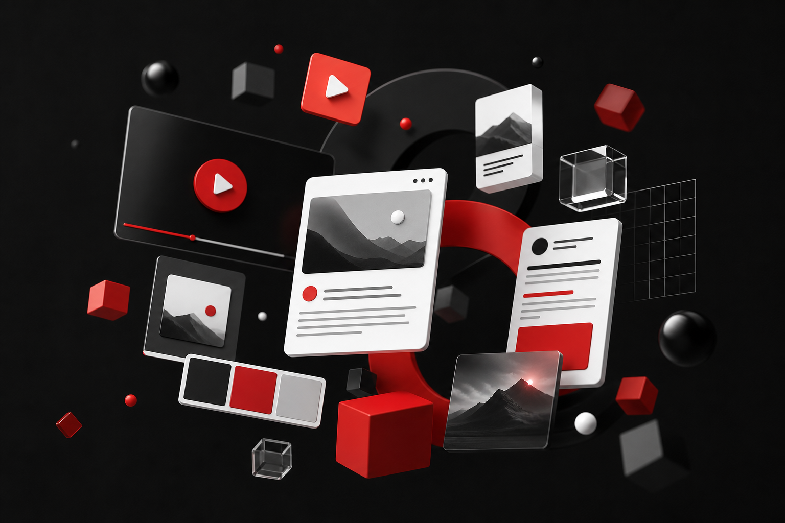 Brand identity and content marketing creative assets